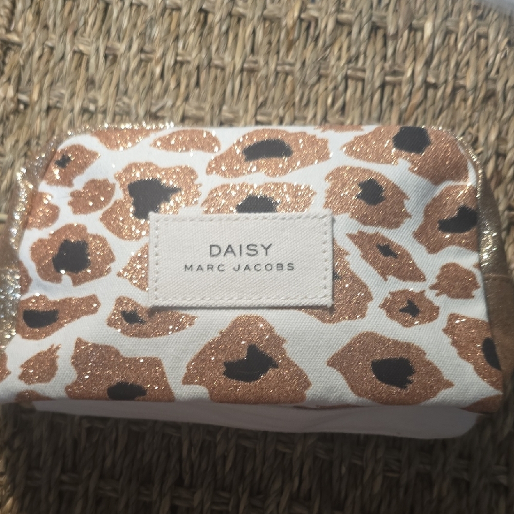 Marc Jacobs Daisy Glitter Leopard Pouch